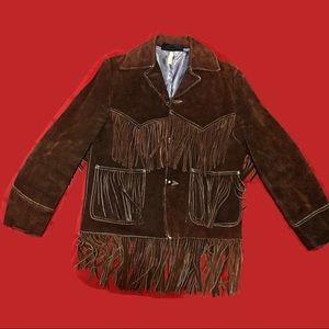 Vintage Leather Fringe Jacket
